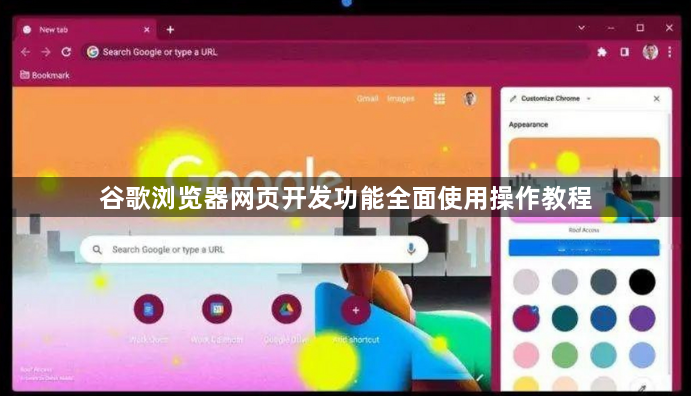 谷歌浏览器网页开发功能全面使用操作教程1