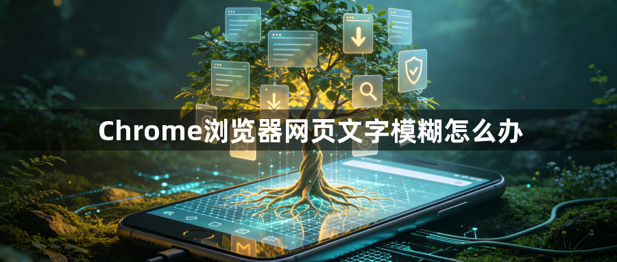 Chrome浏览器网页文字模糊怎么办1