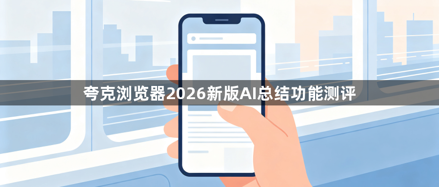 夸克浏览器2026新版AI总结功能测评1