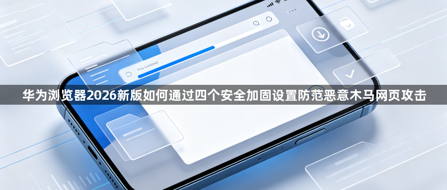 华为浏览器2026新版如何通过四个安全加固设置防范恶意木马网页攻击1