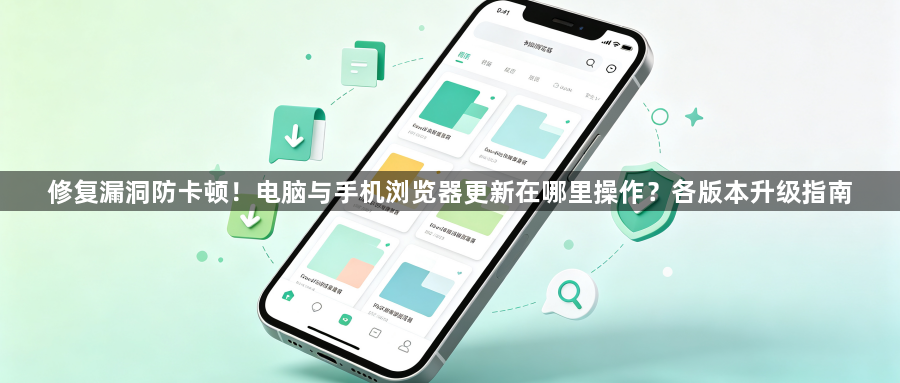 修复漏洞防卡顿！电脑与手机浏览器更新在哪里操作？各版本升级指南1