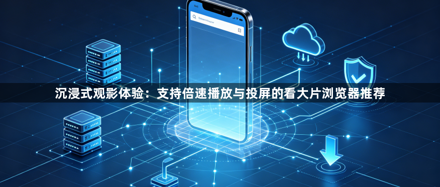 沉浸式观影体验：支持倍速播放与投屏的看大片浏览器推荐1