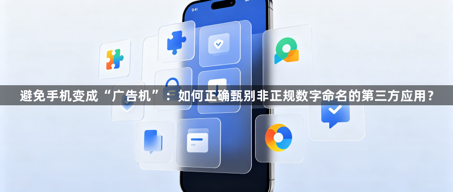 避免手机变成“广告机”：如何正确甄别非正规数字命名的第三方应用？1