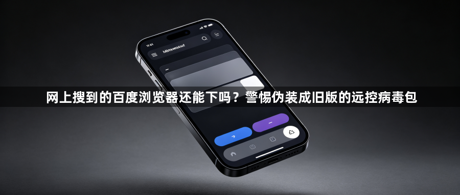 网上搜到的百度浏览器还能下吗？警惕伪装成旧版的远控病毒包1