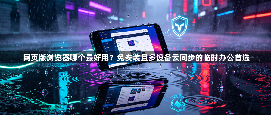 网页版浏览器哪个最好用？免安装且多设备云同步的临时办公首选1
