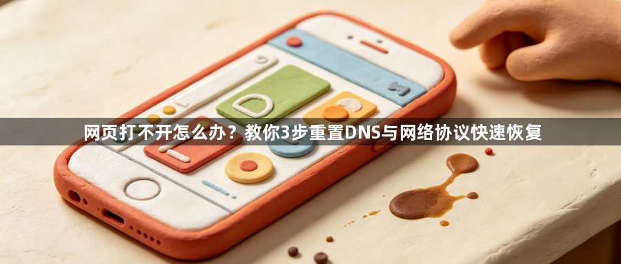 网页打不开怎么办？教你3步重置DNS与网络协议快速恢复1