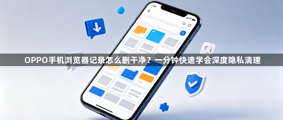 OPPO手机浏览器记录怎么删干净？一分钟快速学会深度隐私清理1