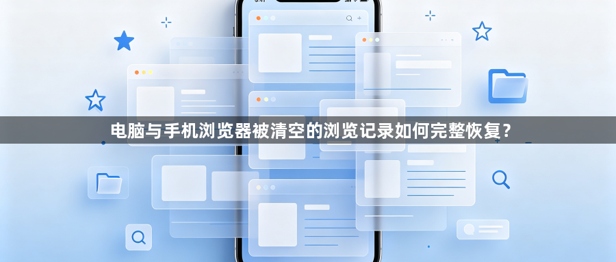 电脑与手机浏览器被清空的浏览记录如何完整恢复？1