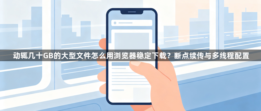 动辄几十GB的大型文件怎么用浏览器稳定下载？断点续传与多线程配置1