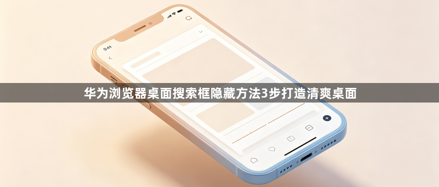 华为浏览器桌面搜索框隐藏方法3步打造清爽桌面1