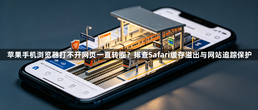 苹果手机浏览器打不开网页一直转圈？排查Safari缓存溢出与网站追踪保护1