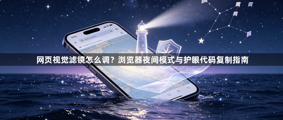 网页视觉滤镜怎么调？浏览器夜间模式与护眼代码复制指南1