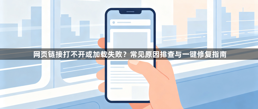 网页链接打不开或加载失败？常见原因排查与一键修复指南1