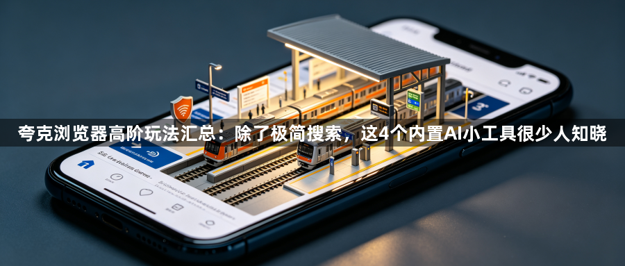 夸克浏览器高阶玩法汇总：除了极简搜索，这4个内置AI小工具很少人知晓1